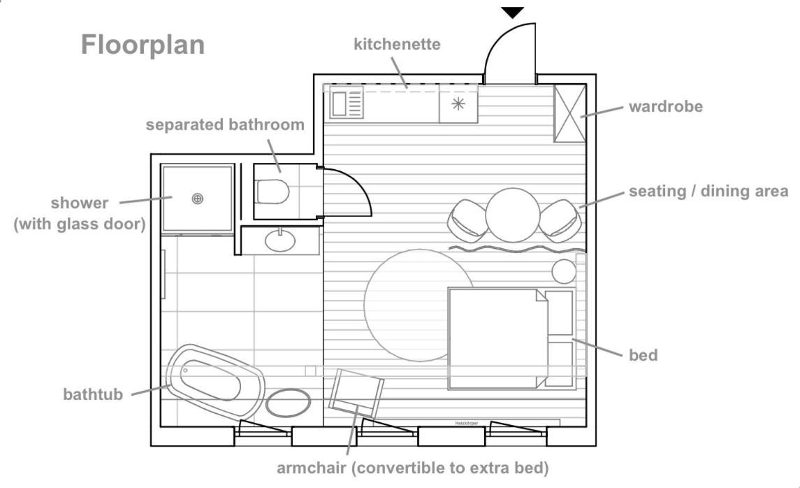 Zentrale 1-Zimmer-Ferienwohnung Mit Digitalem Check In Hof  Exterior photo